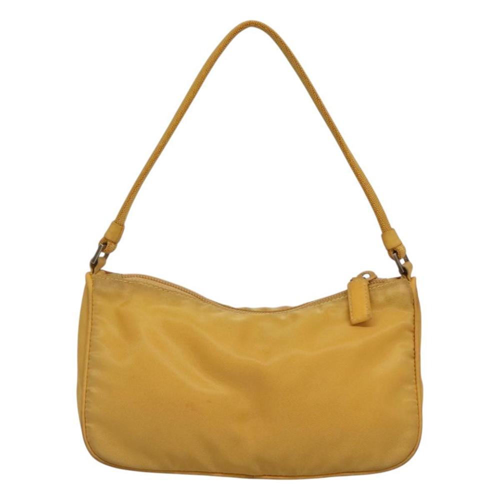PRADA Accessory Pouch Nylon Yellow Auth 117775 - Picture 2 of 16